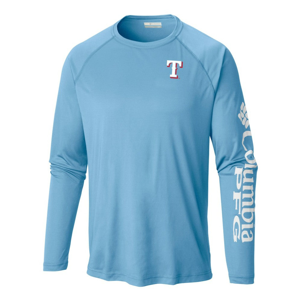 Texas Rangers Terminal Tackle Long Sleeve Shirt Light Blue