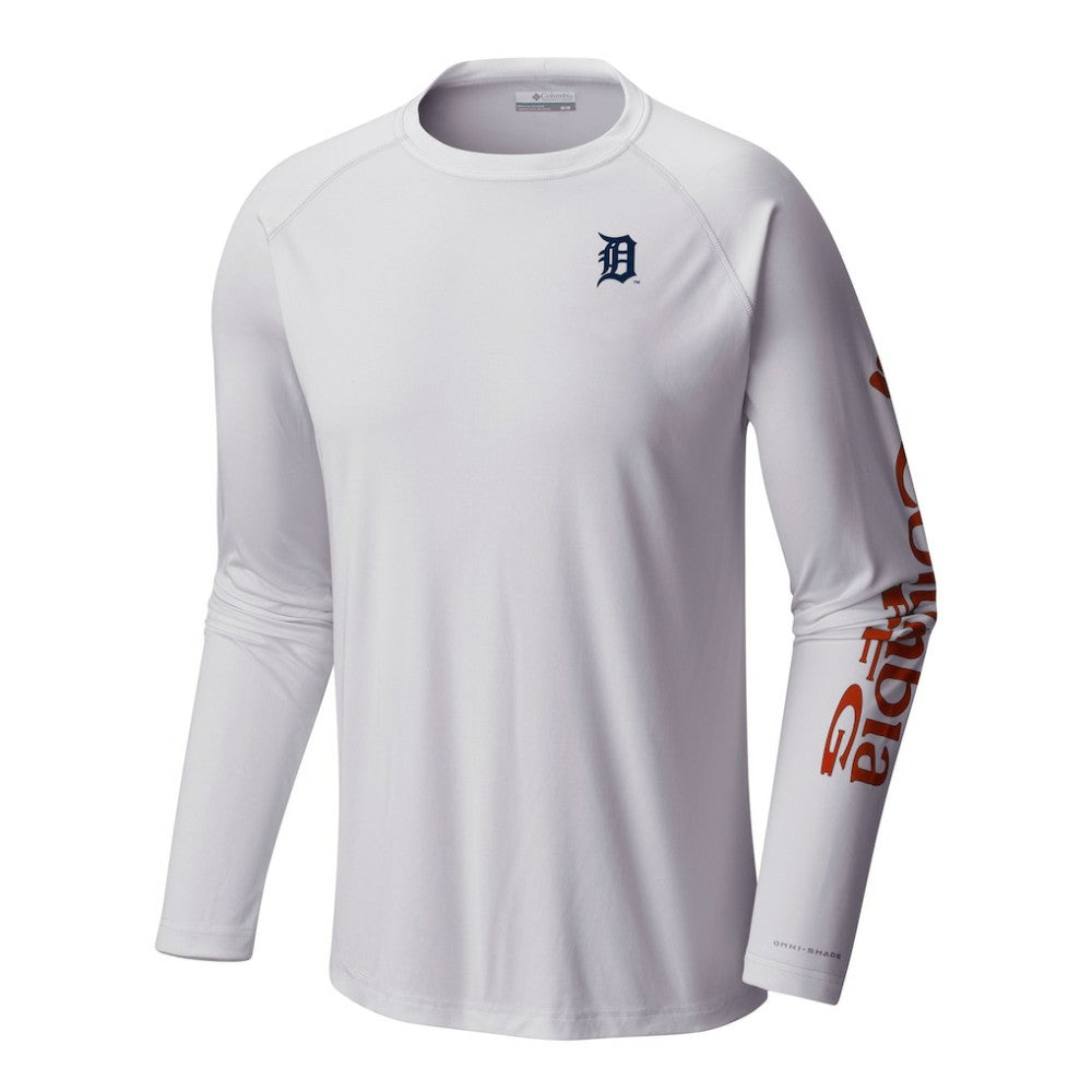 Detroit Tigers Terminal Tackle Long Sleeve Shirt White