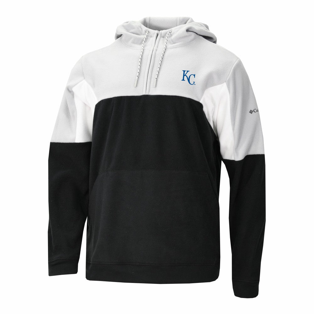 Kansas City Royals Men's Lodge Fleece Quarter-Zip Hoodie Black