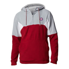 Washington Nationals Men's Lodge Fleece Quarter-Zip Hoodie Red