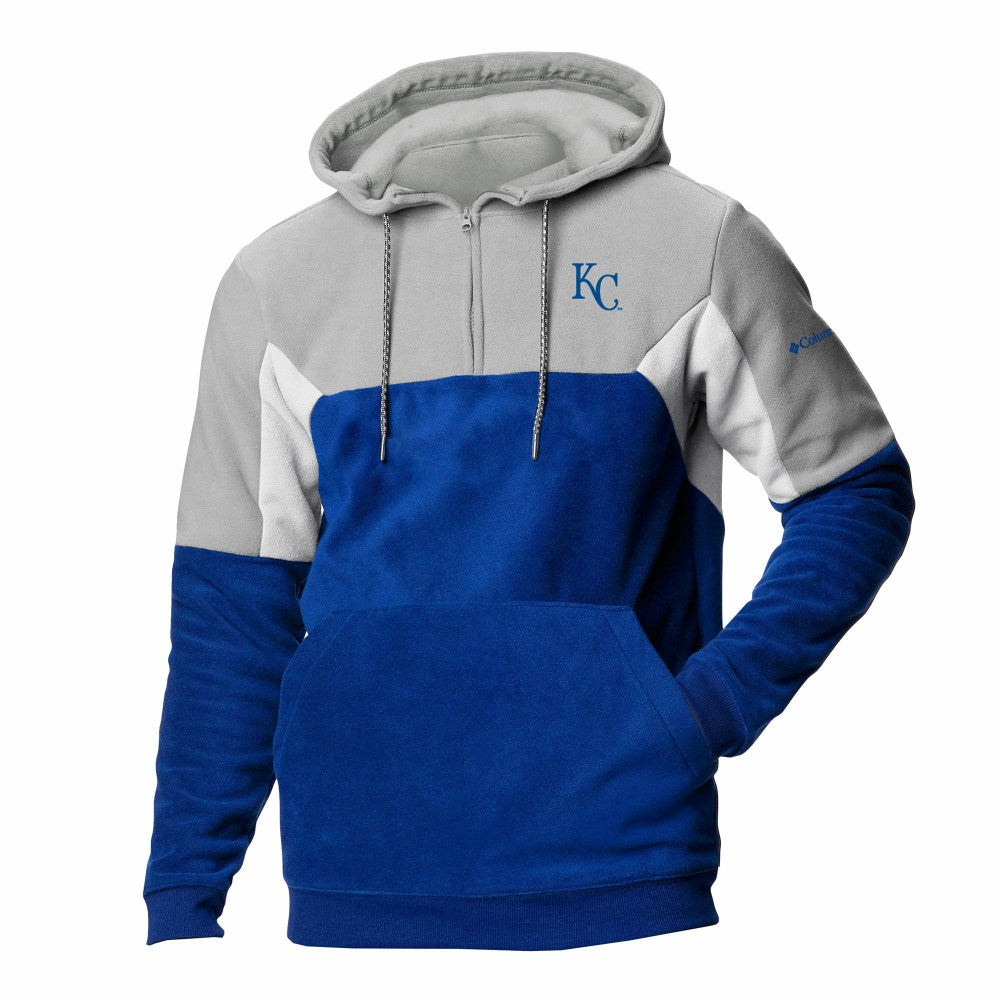 Kansas City Royals Men's Lodge Fleece Quarter-Zip Hoodie Royal
