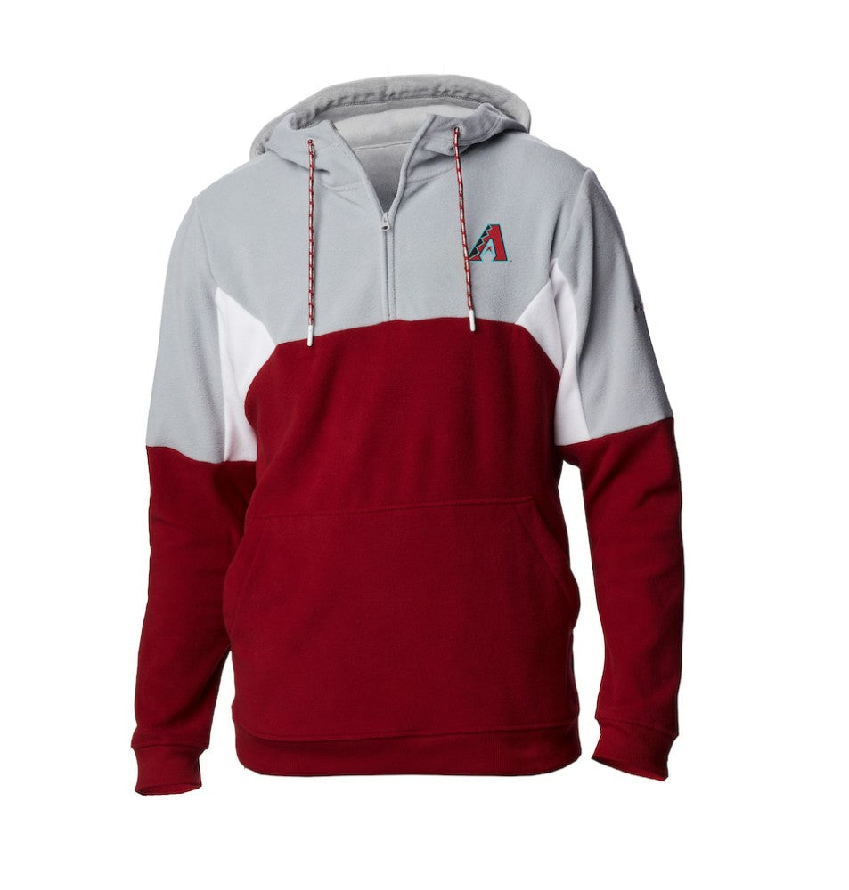 Arizona Diamondbacks Lodge Fleece Quarter-Zip Hoodie Red