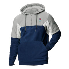Boston Red Sox Men's Lodge Fleece Quarter-Zip Hoodie Navy