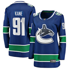 Evander Kane Vancouver Canucks Fanatics Women's Home Breakaway Player Jersey - Blue Jerseys