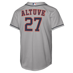 Jose Altuve Houston Astros Youth Road Replica Jersey Gray