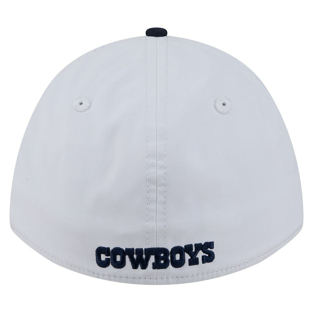 Dallas Cowboys New Era Patch 39THIRTY A-Frame M-Crown Perforated Flex Hat - White/Navy discount