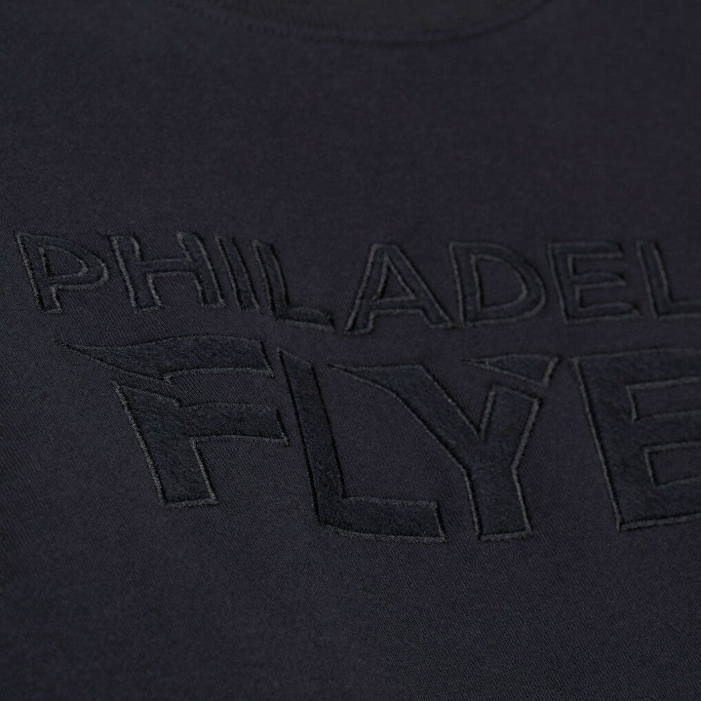 Philadelphia Flyers Mitchell & Ness Phantom Fleece Crew Neck Sweatshirt - Black Sweatshirts