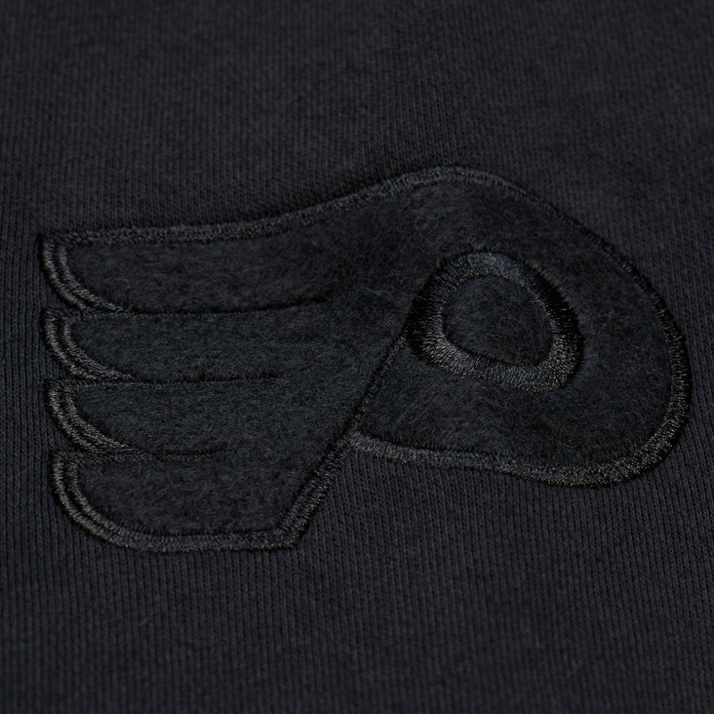 Philadelphia Flyers Mitchell & Ness Phantom Fleece Crew Neck Sweatshirt - Black Sweatshirts