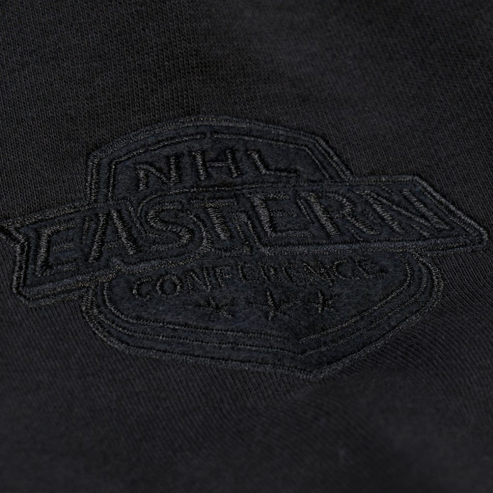Detroit Red Wings Mitchell & Ness Phantom Fleece Crew Neck Sweatshirt - Black Sweatshirts