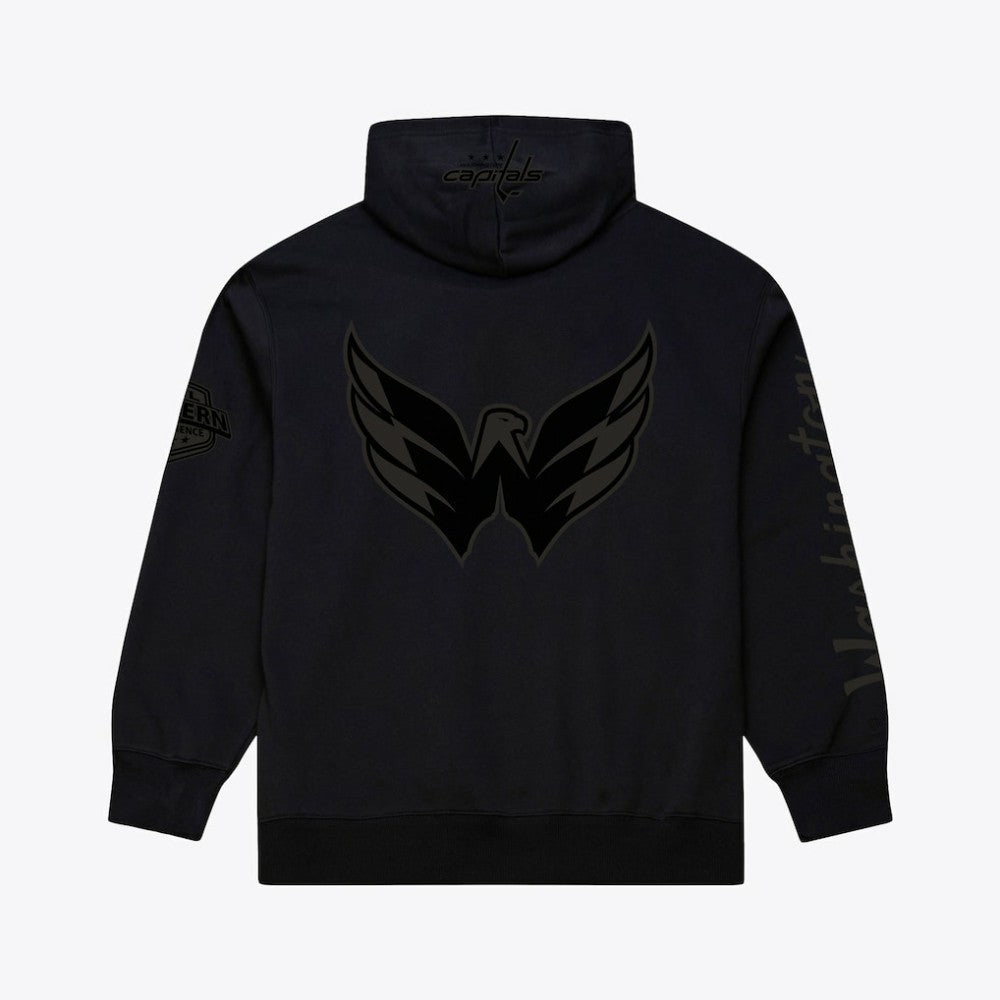 Washington Capitals Mitchell & Ness Phantom Fleece Hoodie - Black Hoodies