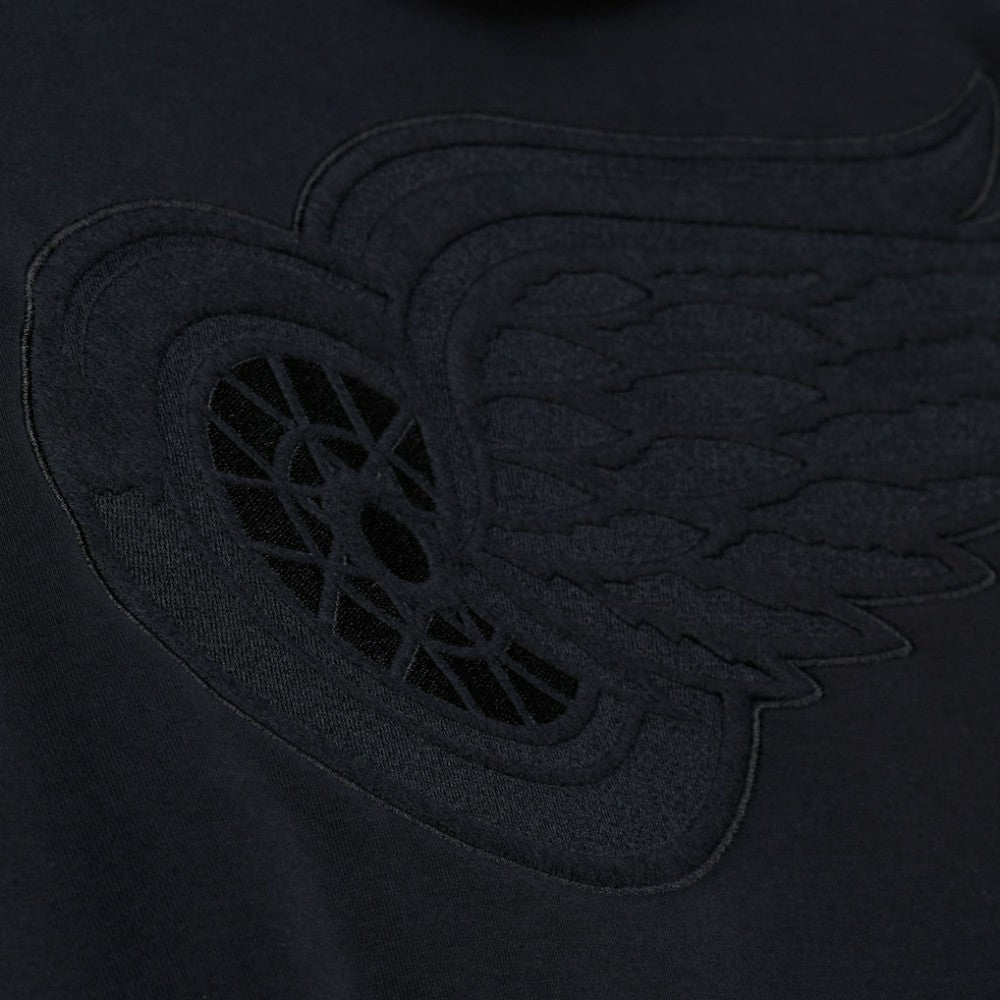 Detroit Red Wings Mitchell & Ness Phantom Fleece Hoodie - Black Hoodies
