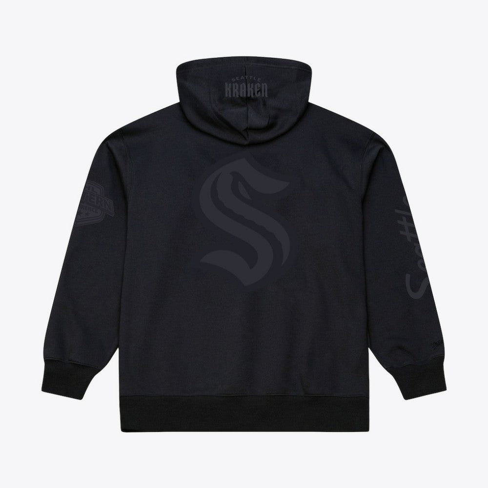 Seattle Kraken Mitchell & Ness Phantom Fleece Hoodie - Black Hoodies