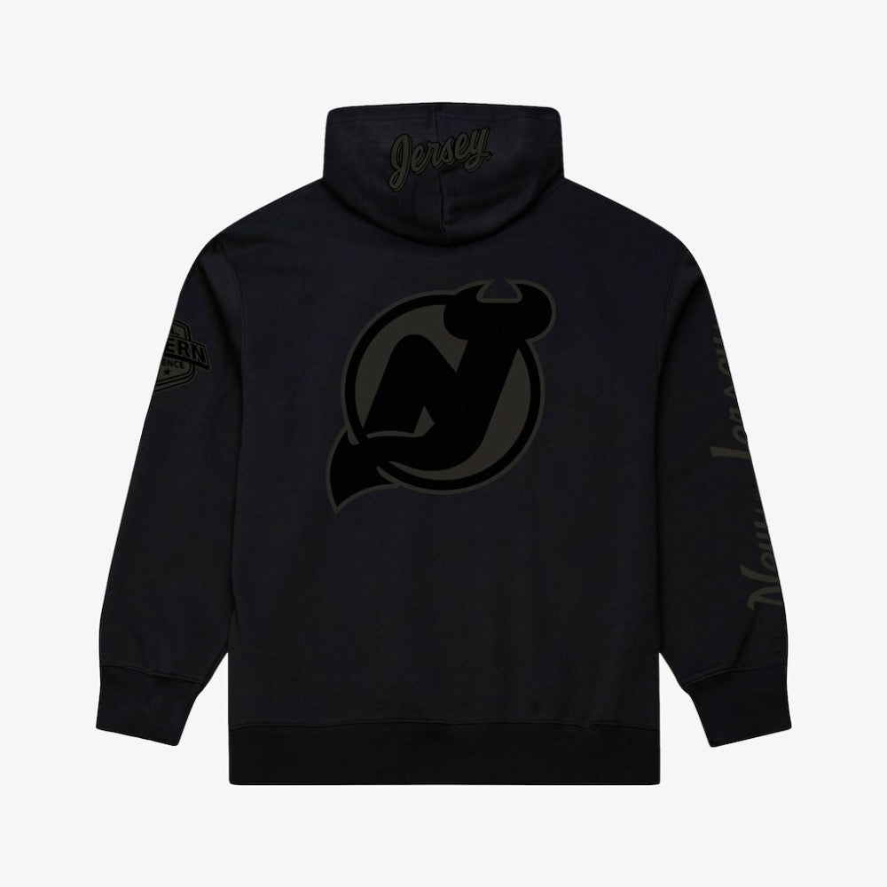 New Jersey Devils Mitchell & Ness Phantom Fleece Hoodie - Black Jerseys