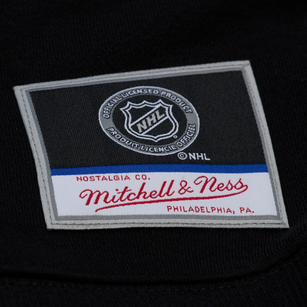 Detroit Red Wings Mitchell & Ness Unisex Phantom Fleece Crew Neck Sweatshirt - Black Sweatshirts