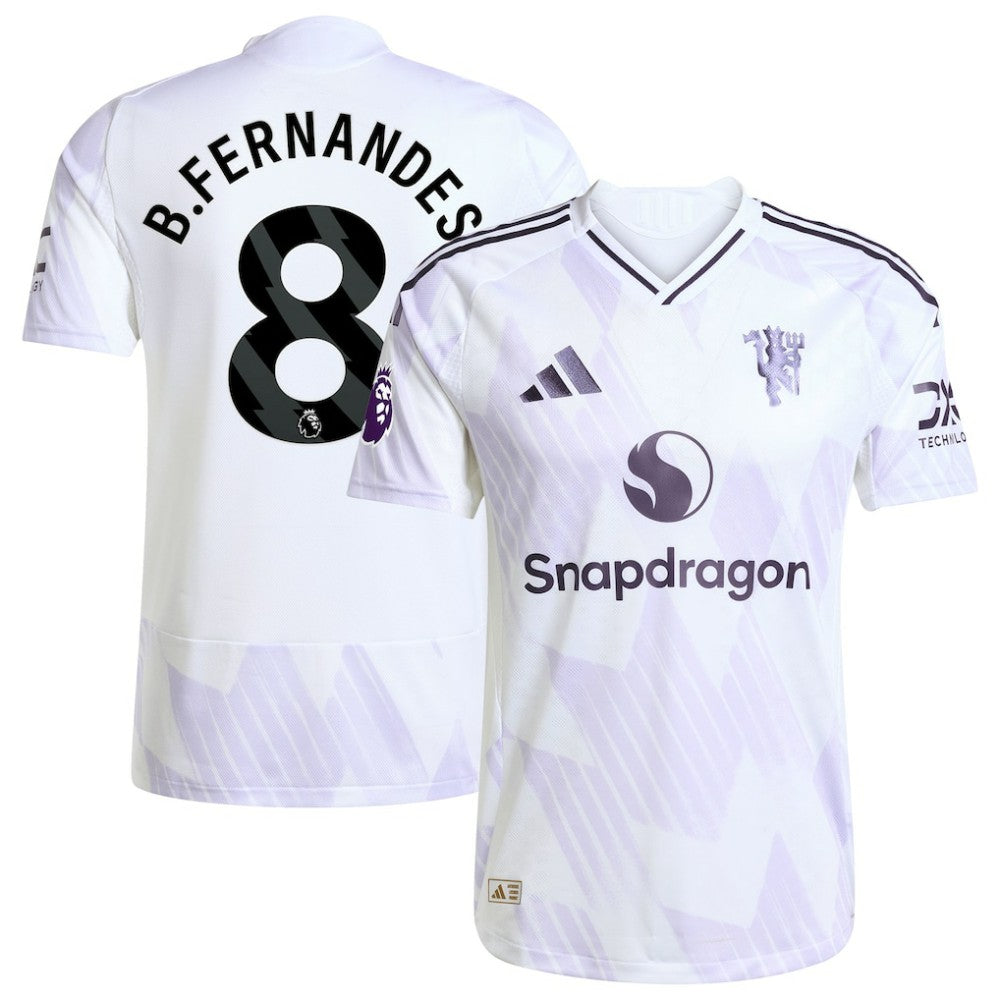 Bruno Fernandes Manchester United 2025/26 Away Player Jersey - White shop