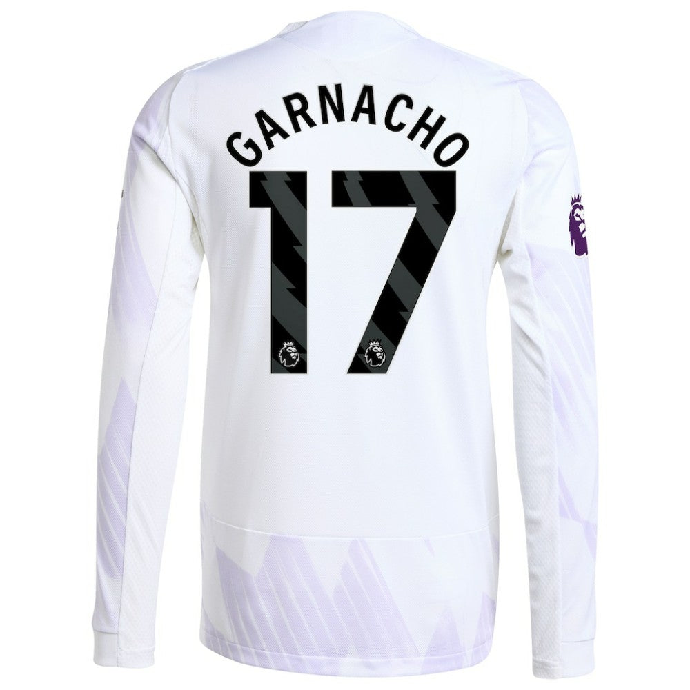 Alejandro Garnacho Manchester United 2025/26 Away Long Sleeve Player Jersey - White online