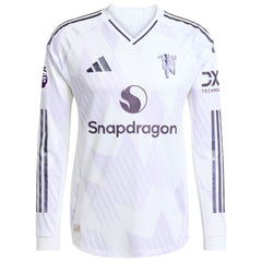 Amad Diallo Manchester United 2025/26 Away Long Sleeve Player Jersey - White shop