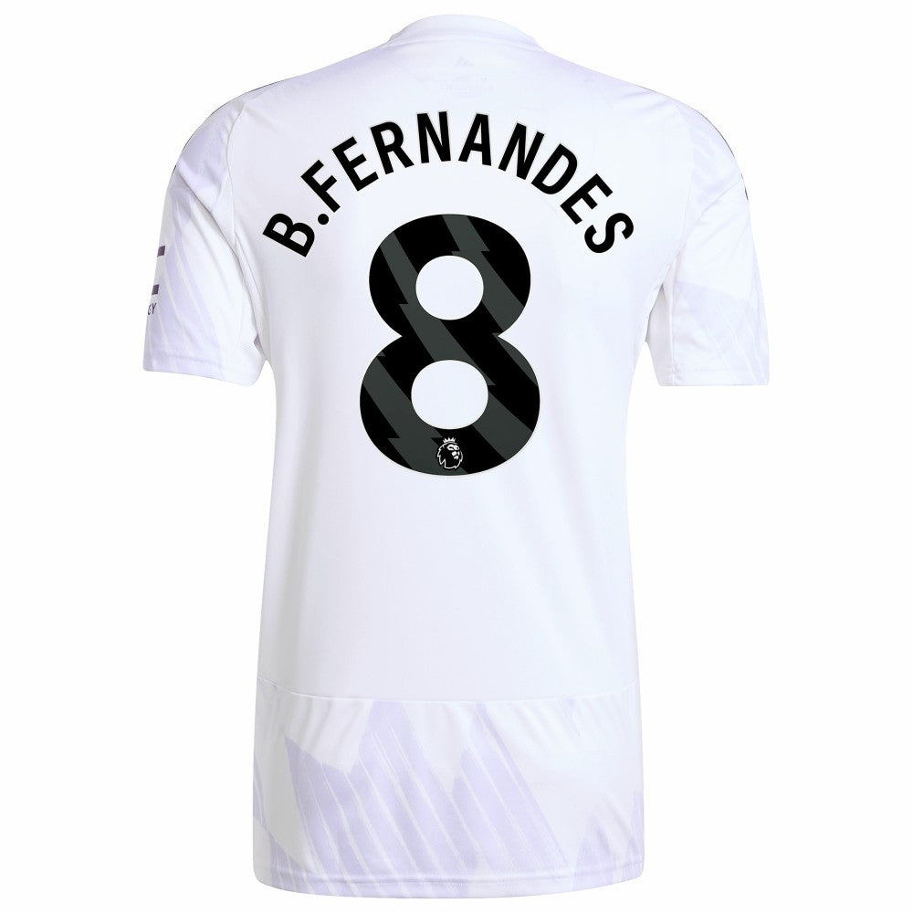 Bruno Fernandes Manchester United 2025/26 Away Replica Player Jersey - White on sale