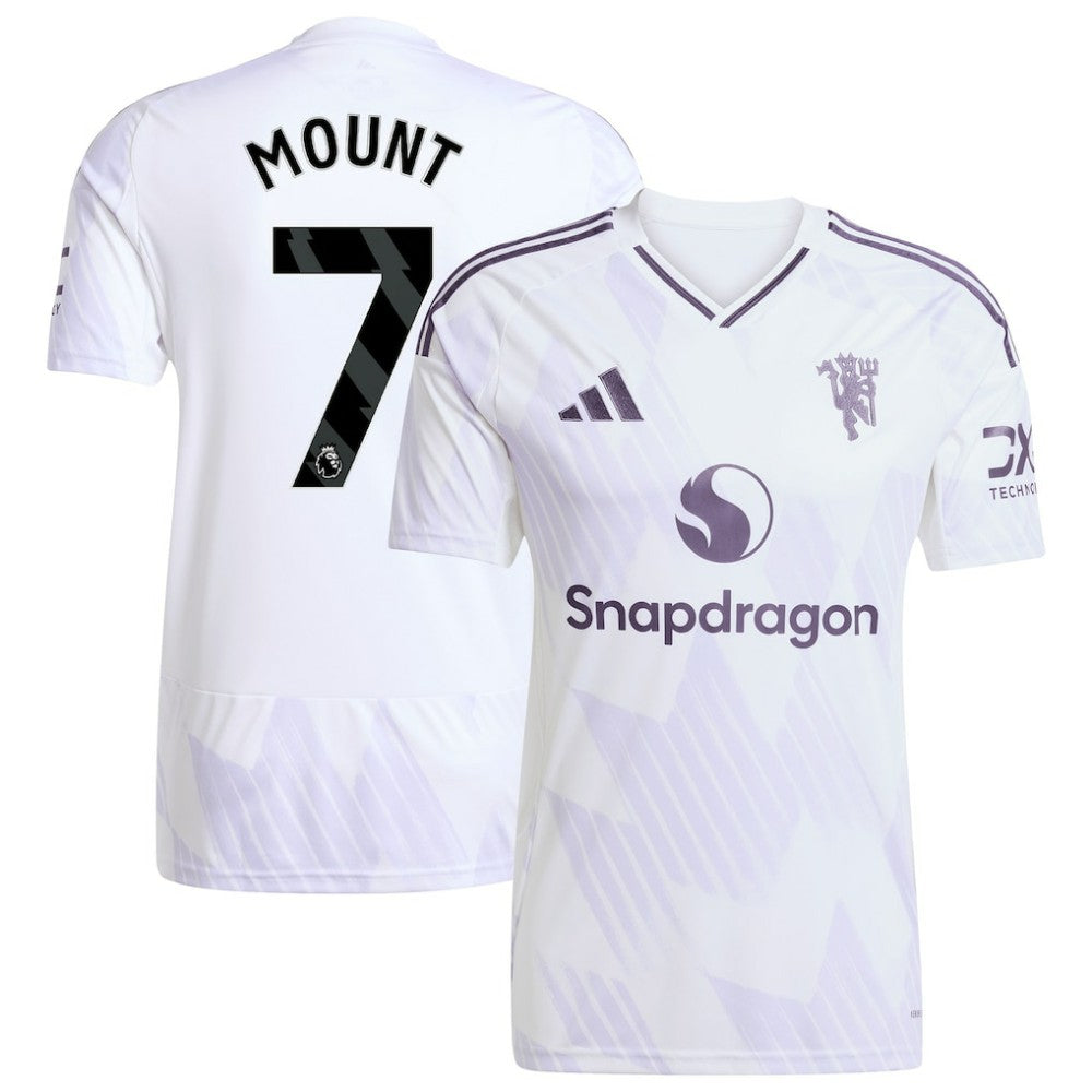 Mason Mount Manchester United 2025/26 Away Replica Player Jersey - White for sale