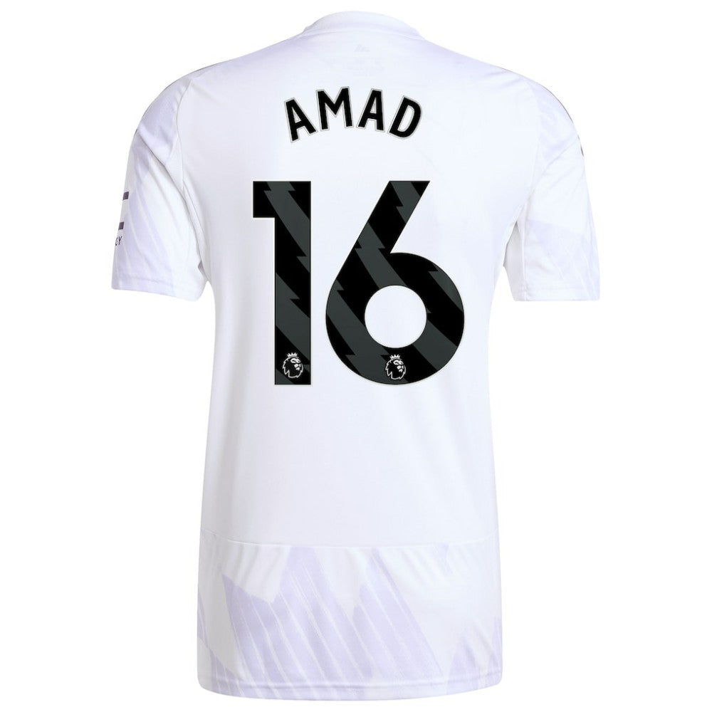 Amad Diallo Manchester United 2025/26 Away Replica Player Jersey - White sale