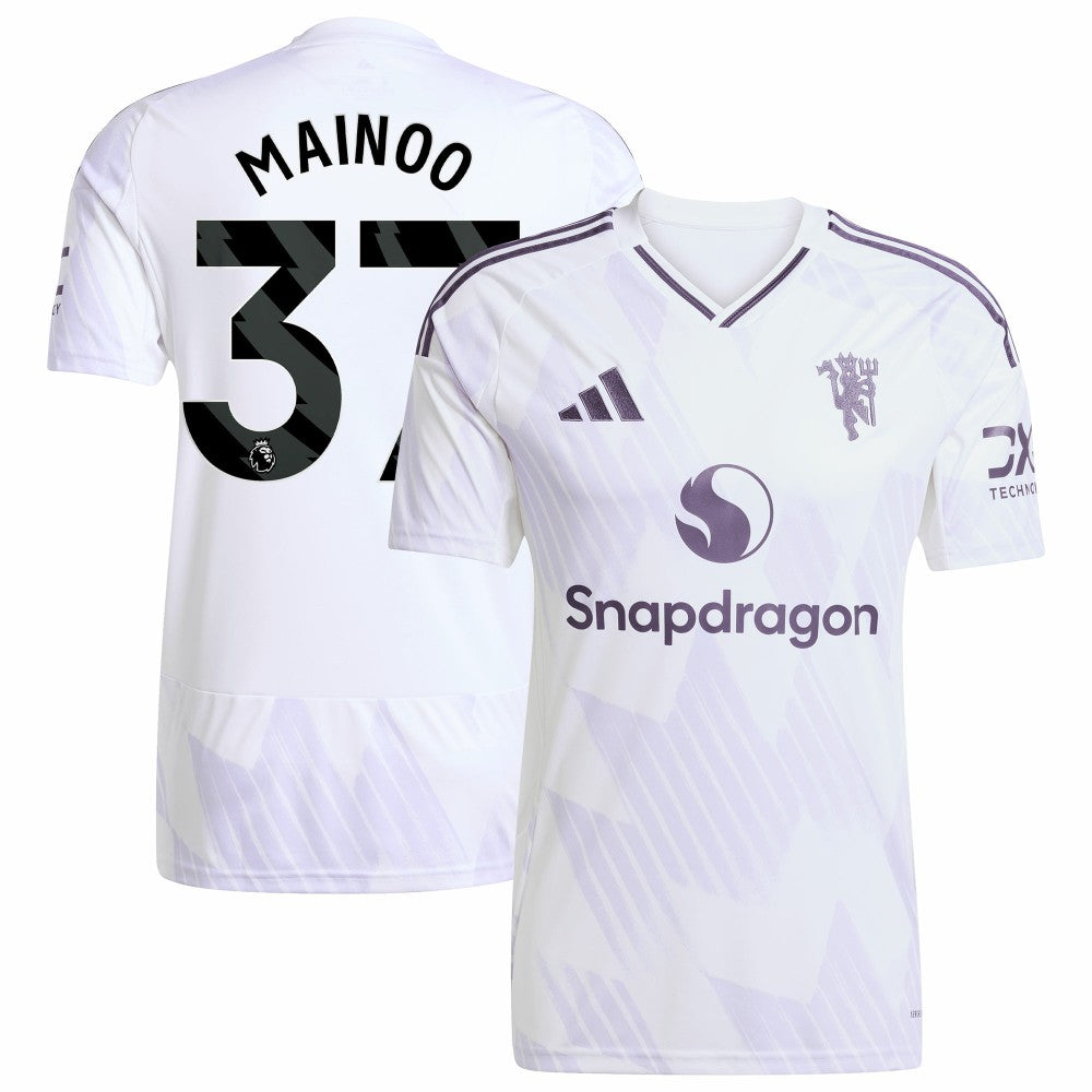 Kobbie Mainoo Manchester United 2025/26 Away Replica Player Jersey - White for sale