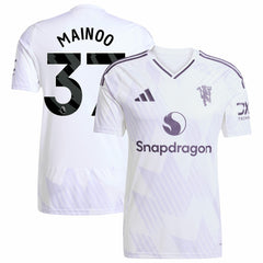 Kobbie Mainoo Manchester United 2025/26 Away Replica Player Jersey - White for sale