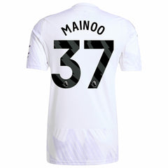Kobbie Mainoo Manchester United 2025/26 Away Replica Player Jersey - White for sale
