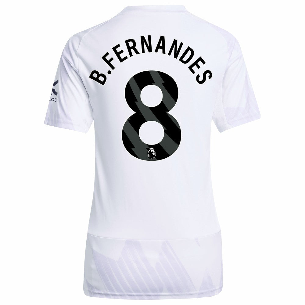 Bruno Fernandes Manchester United Women's 2025/26 Away Replica Player Jersey - White outlet