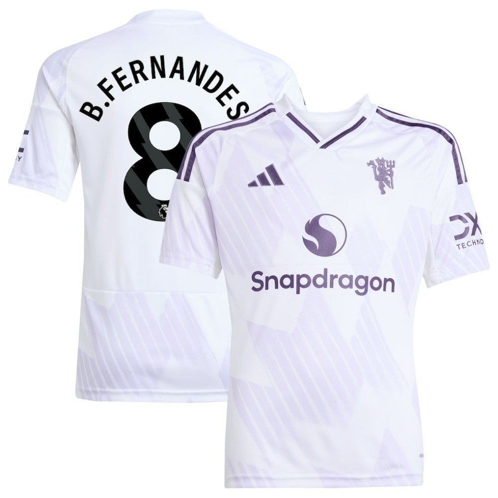 Bruno Fernandes Manchester United Youth 2025/26 Away Replica Player Jersey - White online
