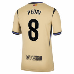 Pedri Barcelona 2025/26 Away Stadium Replica Jersey - Gold on sale