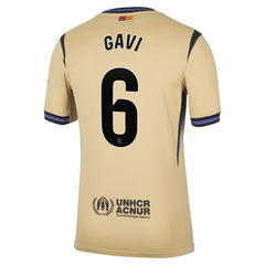 Gavi Barcelona 2025/26 Away Stadium Replica Jersey - Gold discount