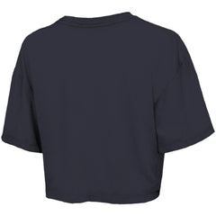 Detroit Tigers Majestic Threads Women's Boxy Crop T-Shirt Navy