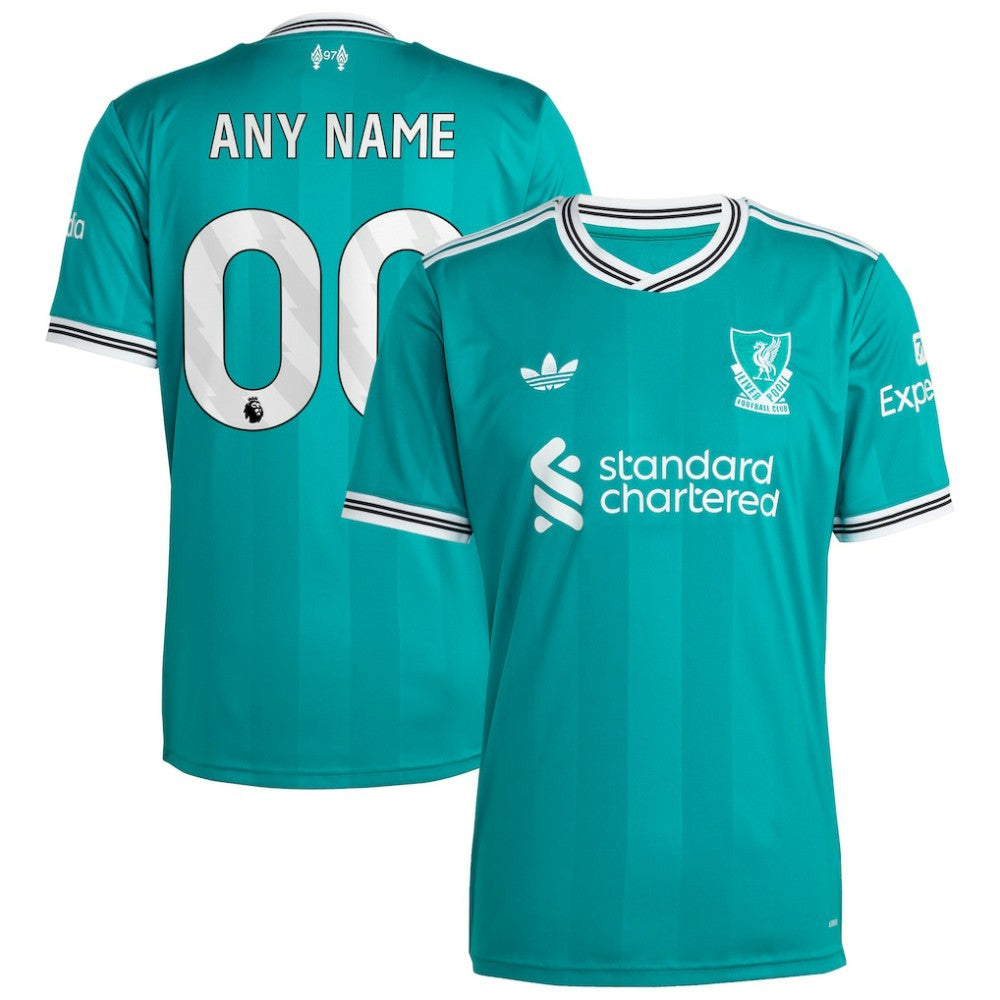 Liverpool 2025/26 Third Replica Custom Jersey - Green sale