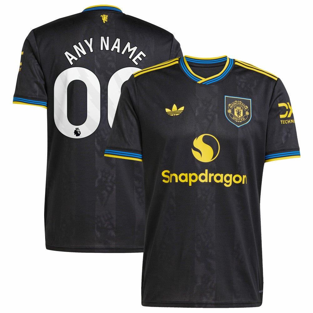 Manchester United 2025/26 Third Replica Custom Jersey - Black cheap