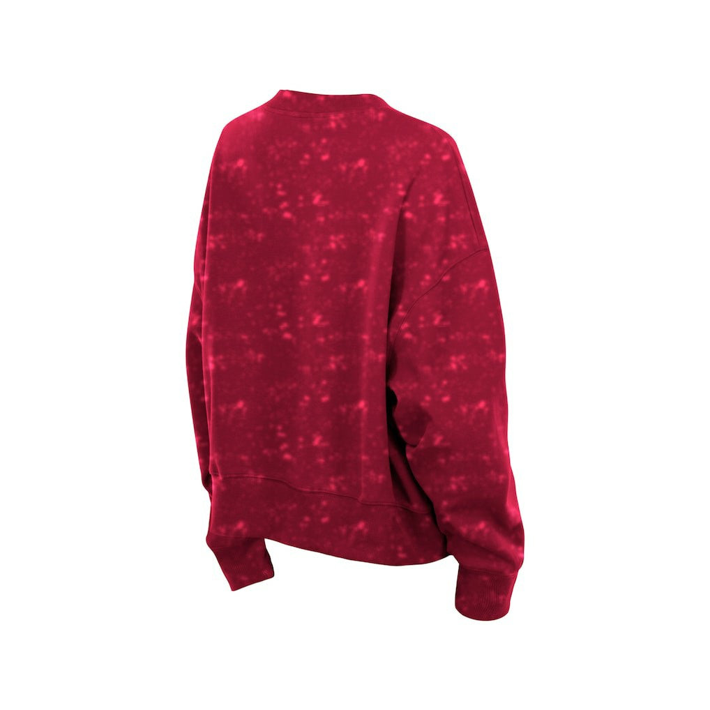 Cleveland Cavaliers Women's Throwback Collection Mineral Wash Crewneck Sweatshirt sale - Wine cheap