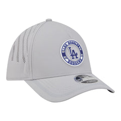 Los Angeles Dodgers Patch 39THIRTY A-Frame M-Crown Perforated Flex Hat Gray