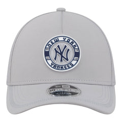 New York Yankees Patch 39THIRTY A-Frame M-Crown Perforated Flex Hat Gray