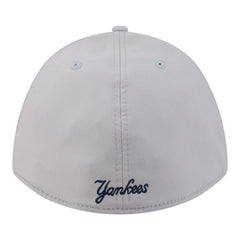 New York Yankees Patch 39THIRTY A-Frame M-Crown Perforated Flex Hat Gray