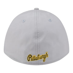 Pittsburgh Pirates Patch 39THIRTY A-Frame M-Crown Perforated Flex Hat Gray