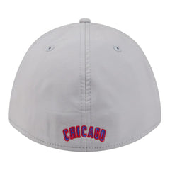 Chicago Cubs Patch 39THIRTY A-Frame M-Crown Perforated Flex Hat Gray
