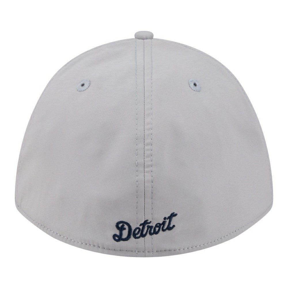 Detroit Tigers Patch 39THIRTY A-Frame M-Crown Perforated Flex Hat Gray