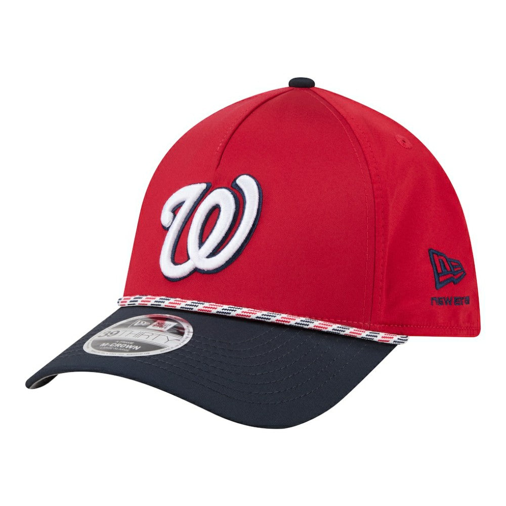 Washington Nationals Rope M-Crown A-Frame 39THIRTY Flex Hat Red/Navy