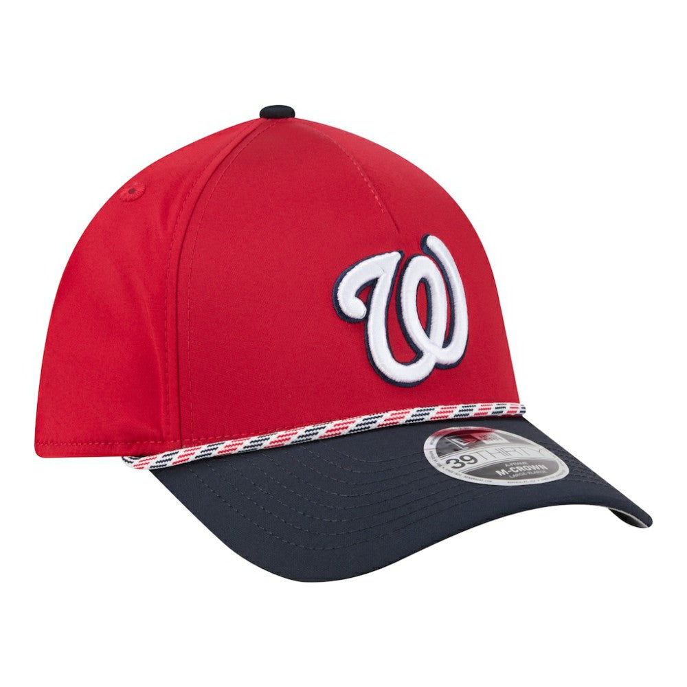 Washington Nationals Rope M-Crown A-Frame 39THIRTY Flex Hat Red/Navy