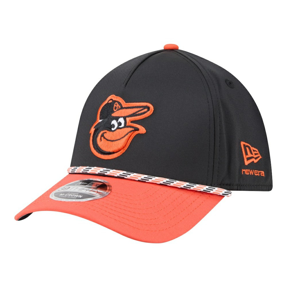 Baltimore Orioles Rope M-Crown A-Frame 39THIRTY Flex Hat Black/Orange