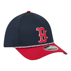 Boston Red Sox Rope M-Crown A-Frame 39THIRTY Flex Hat Navy/Red