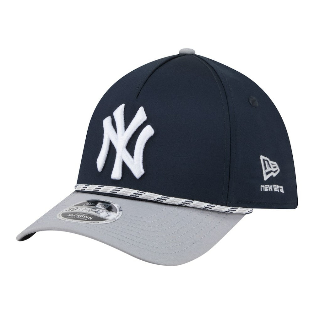 New York Yankees Rope M-Crown A-Frame 39THIRTY Flex Hat Navy/Gray
