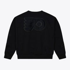 Philadelphia Flyers Mitchell & Ness Unisex Phantom Fleece Crew Neck Sweatshirt - Black Sweatshirts