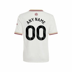 Arsenal Youth 2025/26 Third Replica Custom Jersey - White for sale