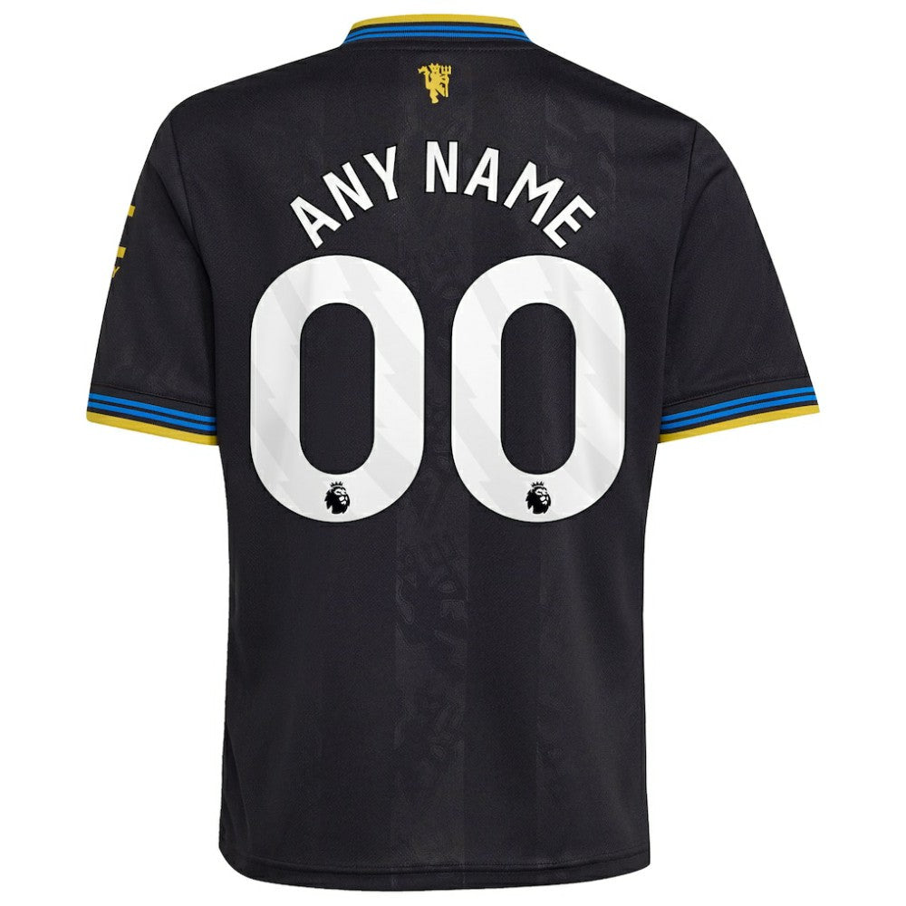 Manchester United Youth 2025/26 Third Replica Custom Jersey - Black cheap