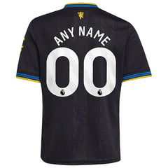 Manchester United Youth 2025/26 Third Replica Custom Jersey - Black cheap
